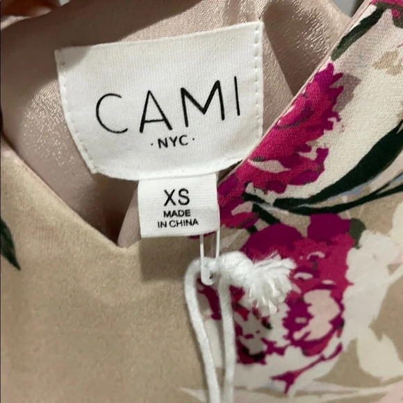 CAMI NYC Juliette Silk Carnation Floral Camisole - Picture 7 of 10
